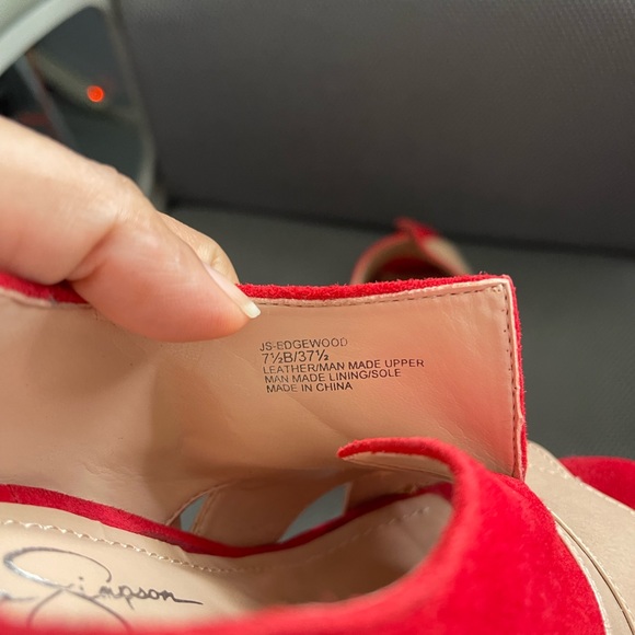 Jessica Simpson color block heels 👠 - Picture 8 of 9